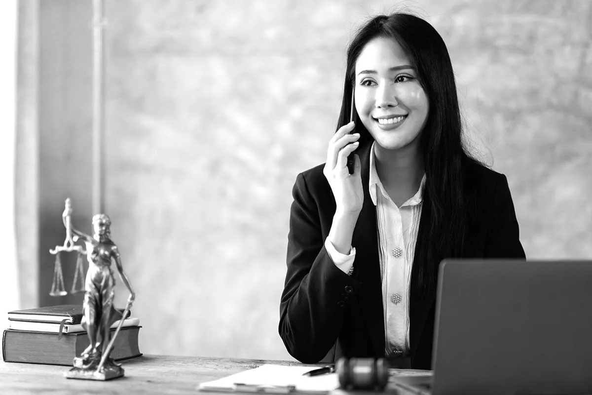Lady on the phone