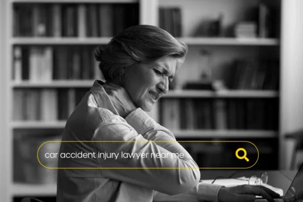 Woman with neck pain