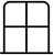 Simple icon of a window frame represents our pursuit of meaningful relationships through honest communication