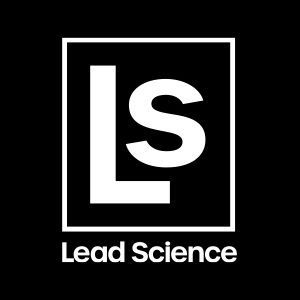 Lead Science periodic table-style logo featuring a box around the letters LS